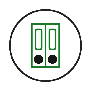 Bu resim bir organizasyonun görsel tasviri. Sistem verimliliğini, belge toplama sistemini ve düzenini vurgulamak için dairesel bir hatlar içindeki kayıt dosyalarının bir sembolünü kullanır.