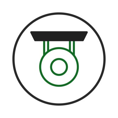 Bu, başarı, başarı ve zafer gibi kavramları temsil eden soyut bir madalya veya ödülün stilize edilmiş bir grafiğidir. Minimalist tasarım basit geometrik şekilleri ve ana hatları kullanır