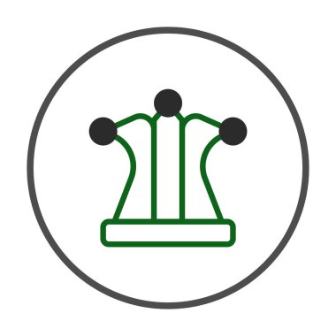 Bu büyüleyici illüstrasyon, oyunculuğu ve sanatsal ifadeyi sembolize eden kaprisli başlık tasvir ediyor. Temiz çizgiler ve minimalist bir tasarım ile, bir zarafet hissi uyandırıyor ve mükemmel.