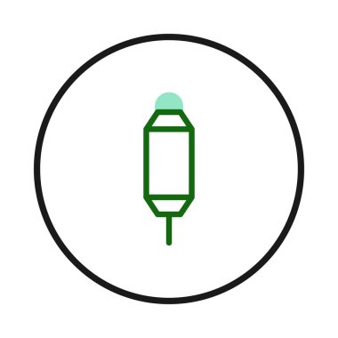 Bu stilize edilmiş simge dairesel bir çerçeve içinde kapsül benzeri bir form sunuyor. Minimalist tasarım, basitlik ve modernliği tasvir etmek için temiz çizgiler kullanır. Açık olmayı gerektiren görsel iletişim için ideal