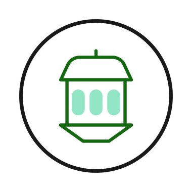 Bir minimalist ikon basit çizgiler ve geometrik şekiller kullanarak bir feneri temsil eder. Tasarım berraklığı ve sembolik önemi taşır. Görüntü aydınlanma, rehberlik ve...