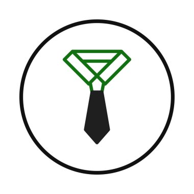 Tarzlı bir grafik çizimi basit bir daire içinde resmi bir yaka çizgisine sahip bir kravat içerir. Bu sanat eserleri, başarı, iş ortaklığı ve mesleki emelleri çağrıştırıyor.