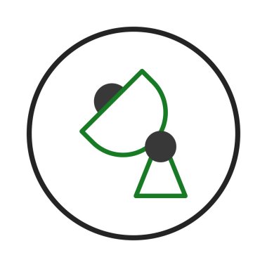 Bu minimalist tasarım, temiz çizgiler ve geometrik şekiller aracılığıyla modern iletişim teknolojisini vurgulayan stilize edilmiş bir uydu anteni sergiliyor. Sanat eserleri küresel bir bağlantı hissi veriyor.