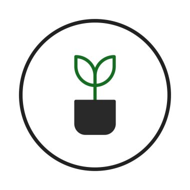 Çemberin içinde küçük bir bitki barındıran minimal bir ikon. Bu görüntü çevresel farkındalık, yeni başlangıçlar ve büyümeyi teşvik etmenin önemini temsil eder.