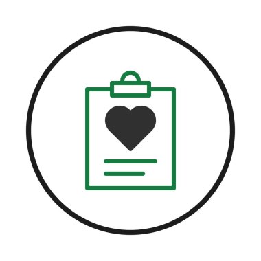 Sağlık kayıtlarını, kardiyolojiyi ya da genel sağlık hizmetlerini sembolize eden bir kalp panosunun grafiksel temsili. Bu, hasta bilgilerini, teşhisi, tedavi planlarını veya herhangi bir şeyi temsil edebilir.