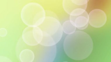 Hafif açık yeşil bokeh arkaplan animasyonu yumuşak dairelerle. Zarafet katmak için mükemmel..
