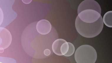 Yüzen baloncuklu yumuşak eğimli arkaplan. Çeşitli yaratıcı projeler için modern ve şık tasarım ögesi.