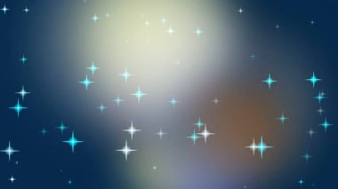Animasyon yıldızları rengarenk bir arkaplanda parıldıyor. Projelere sihirli bir dokunuş eklemek için harika.