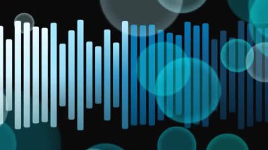 Animasyon ses spektrumu baloncuklarla dengeleyici. Müzik videoları, sunumlar ya da arkaplanlar için mükemmel.