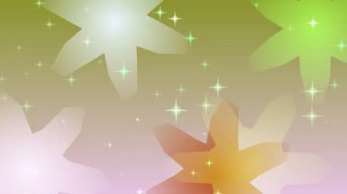 Parlak yıldızlı soyut çiçek arkaplan animasyonu. Projene biraz sihir katmak için mükemmel..
