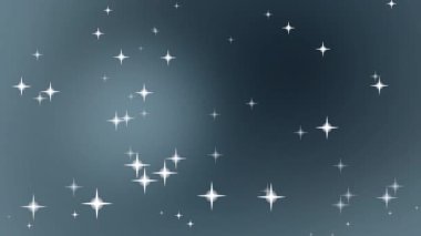 Koyu mavi bir arka planda parıldayan yıldızlar. Projene sihirli bir dokunuş eklemek için mükemmel..
