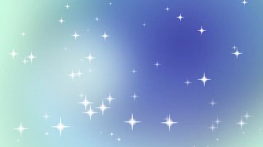 Gradyan mavi arka planda ışıldayan yıldızlar. Projene sihirli bir dokunuş eklemek için mükemmel..