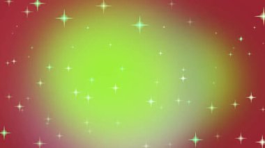 Parlak yıldızlı ve yeşil gradyanı olan animasyon arkaplan. Şenlikli bir dokunuş için mükemmel..