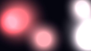 Kırmızı ve beyaz renkli bulanık ışık animasyonu. Festival olayları için soyut arkaplan.