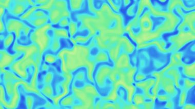 Sıvı, kıvrımlı şekiller ve sakinleştirici renk paleti ile canlı, soyut bir arka plan animasyonu. Kusursuz döngü.