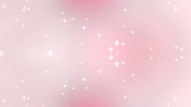 Parlak yıldızlı soyut pembe arka plan, rüya gibi ve yumuşak renkler