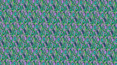 Soyut tasarımı ve renkli arkaplanı olan 3D stereogram deseni.