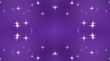 Dinamik soyut arkaplan parlak mor bir gradyan üzerinde parıldayan yıldızları içeriyor, olaylar için mükemmel..