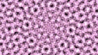 Pembe ve siyah kareleri olan kusursuz döngüsüz geometrik desen, arkaplan ve hareket grafikleri için ideal.