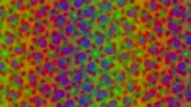 Renkli, soyut, bulanık ve canlı renklere ve organik şekillere sahip psikedelik desen arkaplanı.