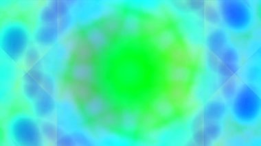 Yaratıcı projeler için ideal, psikedelik kaleydoskop etkisine sahip dinamik renkli soyut hareket grafik arka plan.