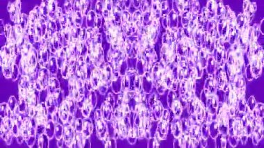 Dinamik soyut arkaplan beyaz girdap çizgileri ve canlı mavi, dijital sanat döngüleri.