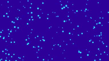 Koyu mavi arkaplan üzerinde mavi parçacıklar olan soyut bir arkaplan. Teknoloji ya da bilim temaları için mükemmel.