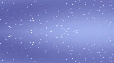 Yumuşak mavi bir arka planda hafif kar yağışı animasyonu sakin ve sakinleştirici bir kış sahnesi yaratır..