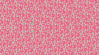 Seamless looping abstract background with organic, flowing shapes in pink and teal.