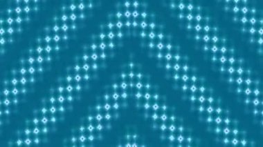 Abstract green background with a symmetrical pattern of glowing diamond shapes and soft bokeh.