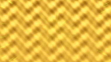 Abstract golden light streaks and particles emanating from a textured chevron background.
