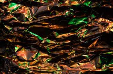 Sanal yanardöner folyo dokusu arka planı. Posterler, kartlar, el ilanları, broşürler, dergiler ve her türlü kapak için kullanılabilir.