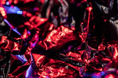 Sanal yanardöner folyo dokusu arka planı. Posterler, kartlar, el ilanları, broşürler, dergiler ve her türlü kapak için kullanılabilir.