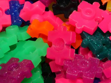 Bazı bulmaca parçalarının arkaplanı.