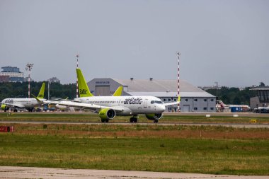 16 Temmuz 2019 Riga Havaalanı 'nda test çekimleri yapan güzel bir uçak.