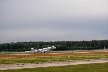 16 Temmuz 2019 Riga Havaalanı 'nda test çekimleri yapan güzel bir uçak.