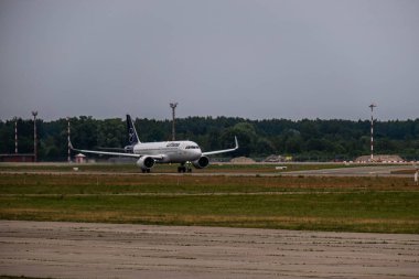 16 Temmuz 2019 Riga Havaalanı 'nda test çekimleri yapan güzel bir uçak.