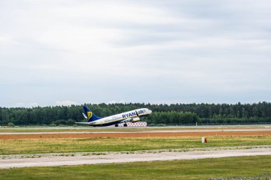 16 Temmuz 2019 Riga Havaalanı 'nda test çekimleri yapan güzel bir uçak.