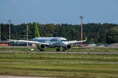 17 Ağustos 2019 Riga Havaalanı 'nda test çekimleri yapan güzel bir uçak.