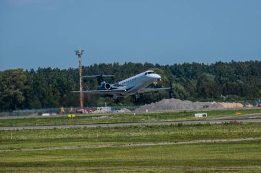 17 Ağustos 2019 Riga Havaalanı 'nda test çekimleri yapan güzel bir uçak.