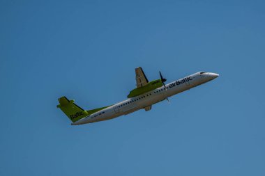 17 Ağustos 2019 Riga Havaalanı 'nda test çekimleri yapan güzel bir uçak.