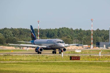 17 Ağustos 2019 Riga Havaalanı 'nda test çekimleri yapan güzel bir uçak.