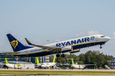 17 Ağustos 2019 Riga Havaalanı 'nda test çekimleri yapan güzel bir uçak.