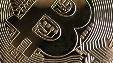 Şifreli para birimi Altın Bitcoin saat yönünde dönüyor - BTC - Bit Sikkesi. Makro çekim