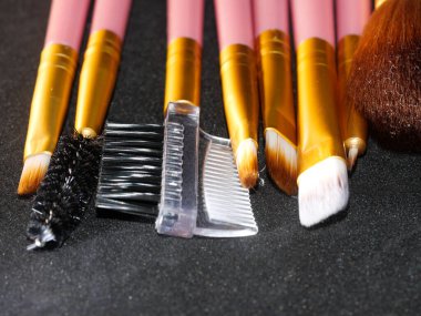 Profesyonel makyaj fırçaları ve araçları, makyaj ürünleri seti