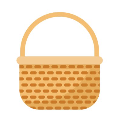 Boş meyve sepeti simgesi tasarım vektörü resmi