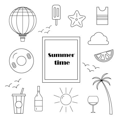 yaz karalamaları vektör çizelgesi sanatı