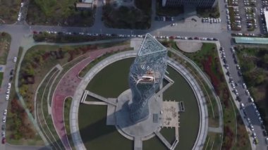 Şehrin panoramik manzaralı kule görüntüleri inanılmaz.