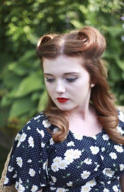 1940'larda döneminden güzel kadın