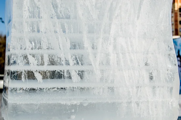 Gelo azul claro — Fotografia de Stock